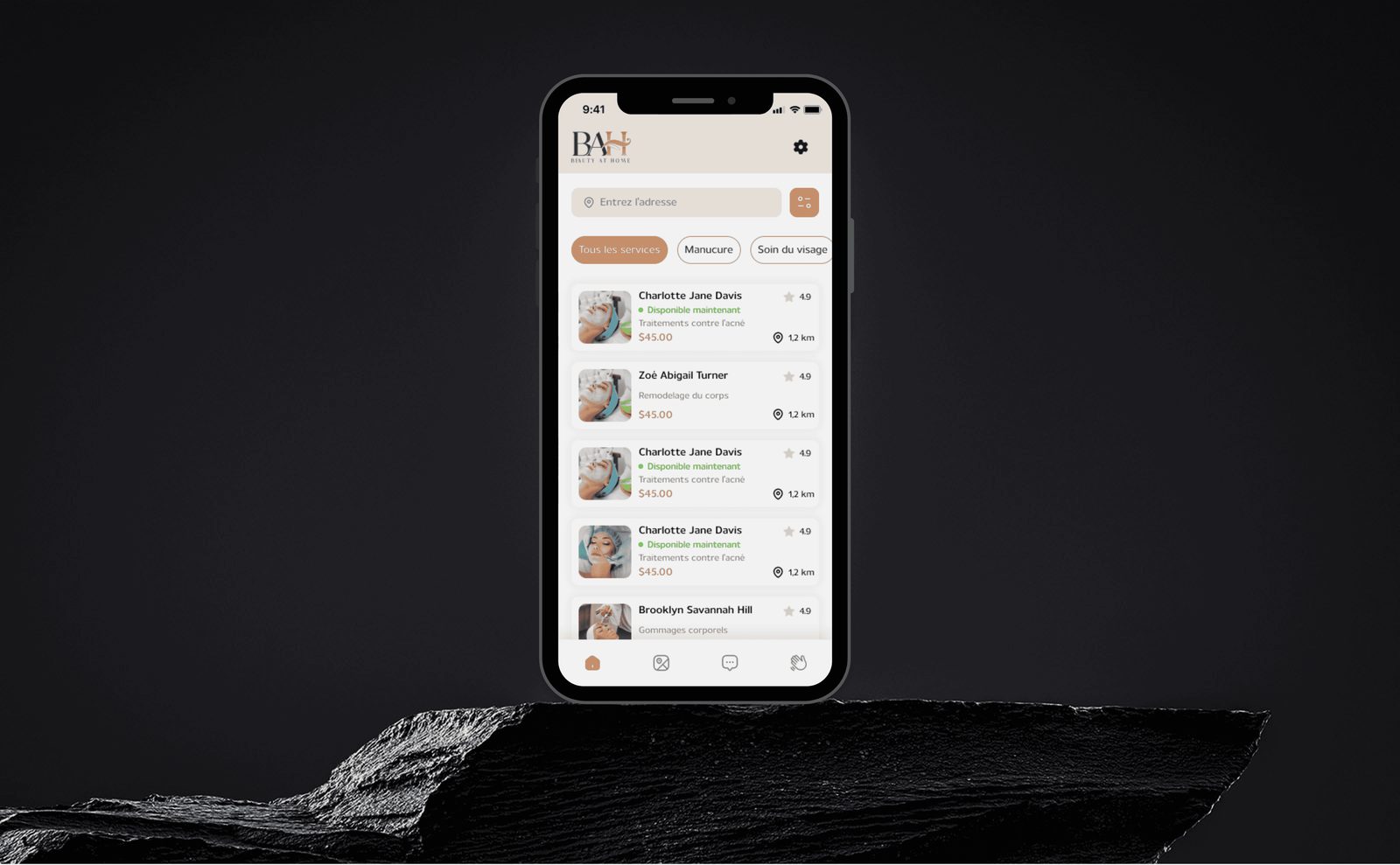 Découverte d'expériences dans l'app Werugo